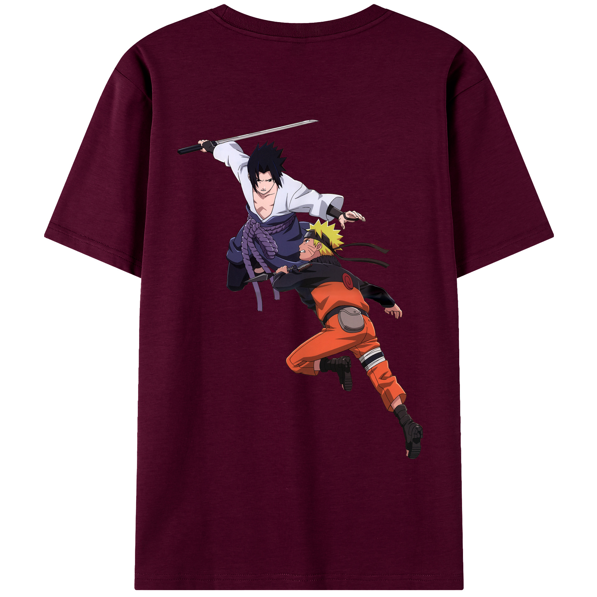 （画像用） NARUTO -ナルト- うちは サスケ Uchiha Sasuke レディース半袖Tシャツ(バックプリント)